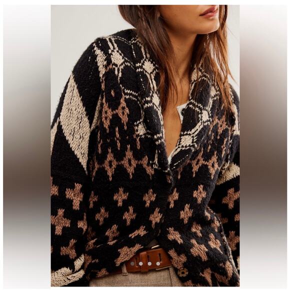 Free People Bright Optimistic Cardi Sweater - Size XS - Picture 1 of 6